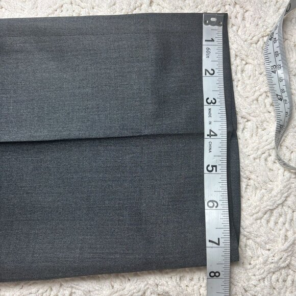 Ermenegildo Zegna Mens Wool Micronsphere Gray Dress Pants Size 52R 36x30.5 - Picture 14 of 16